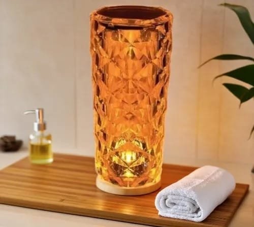 ROSE DIAMOND TABLE LAMP USB CHARGING TOUCH LAMP