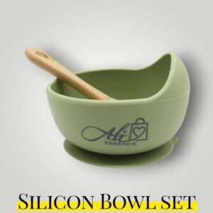 Baby silicon bowl with spoon