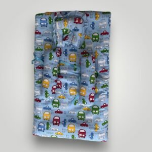 BORNBABY SLEEPING BED WITH SIDE&HEADPILLOW PINK BLUE