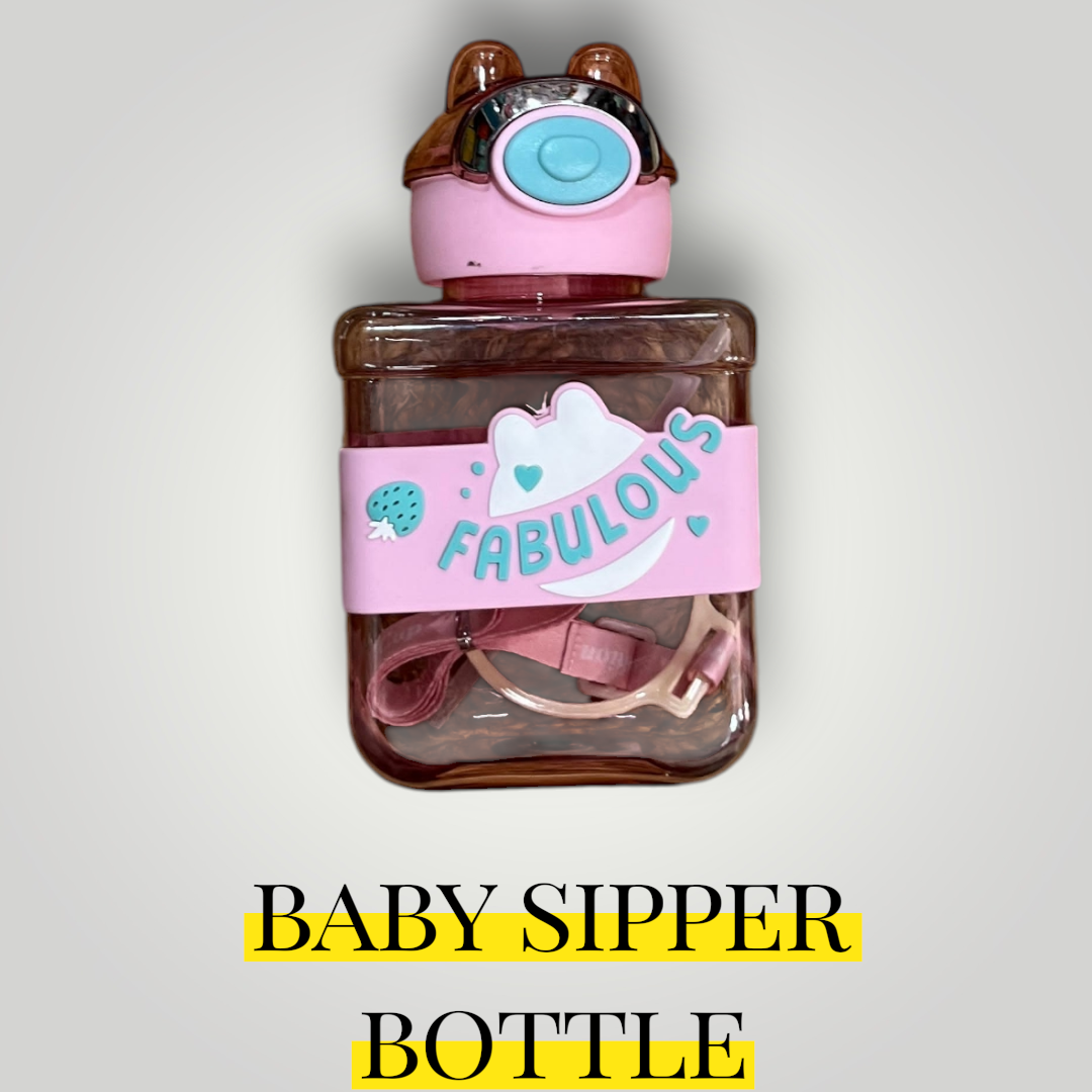 Baby sipper bottle pink colour
