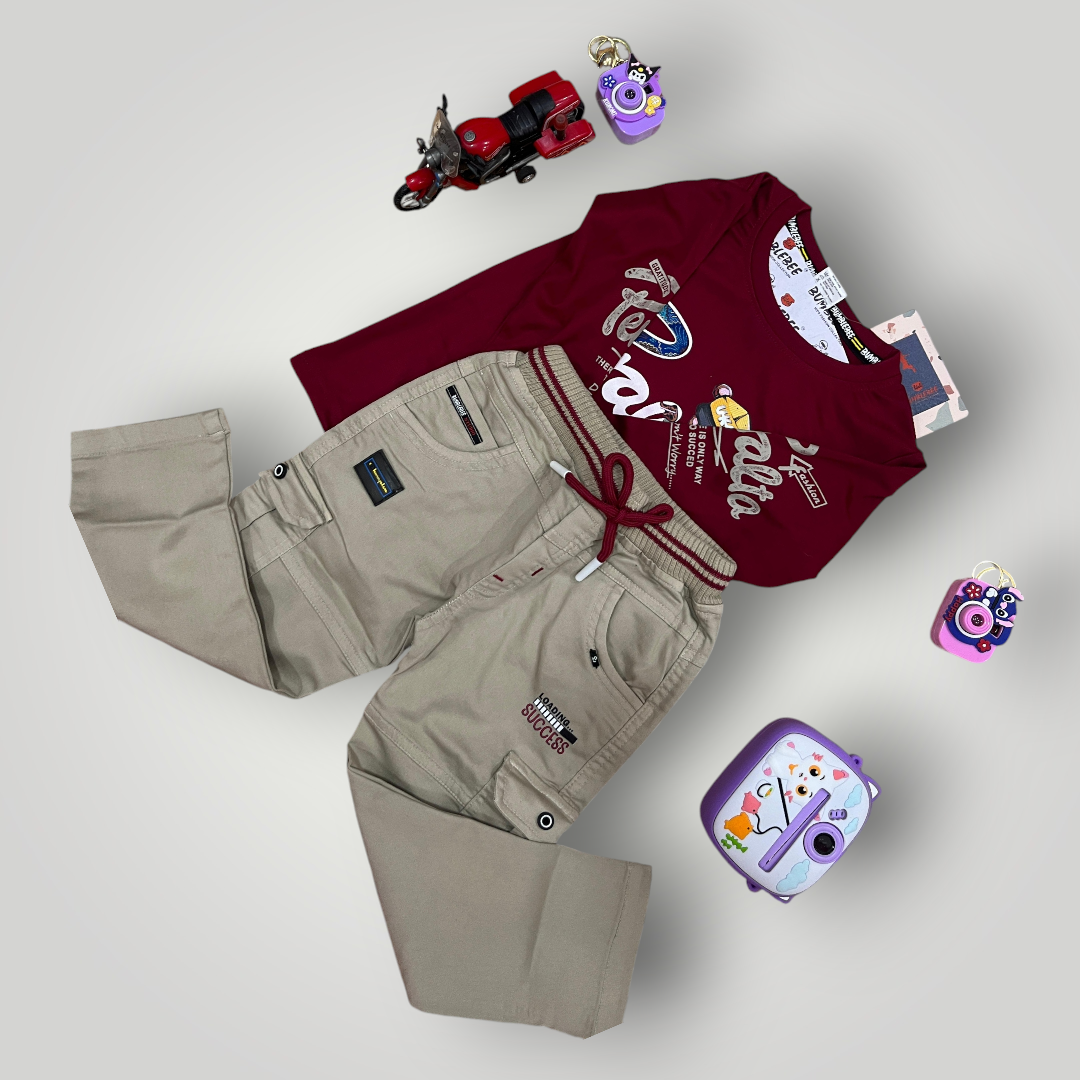 Boys Premium Sweatshirt With Full denim Pair Dress (2 Color/1-3Years)