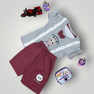 Boy Baby Cotton Tees Shorts Full Pair (3 colors / 0-2years)