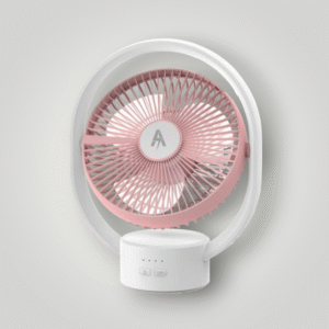 MINI TABLE FAN WITH LED LIGHT