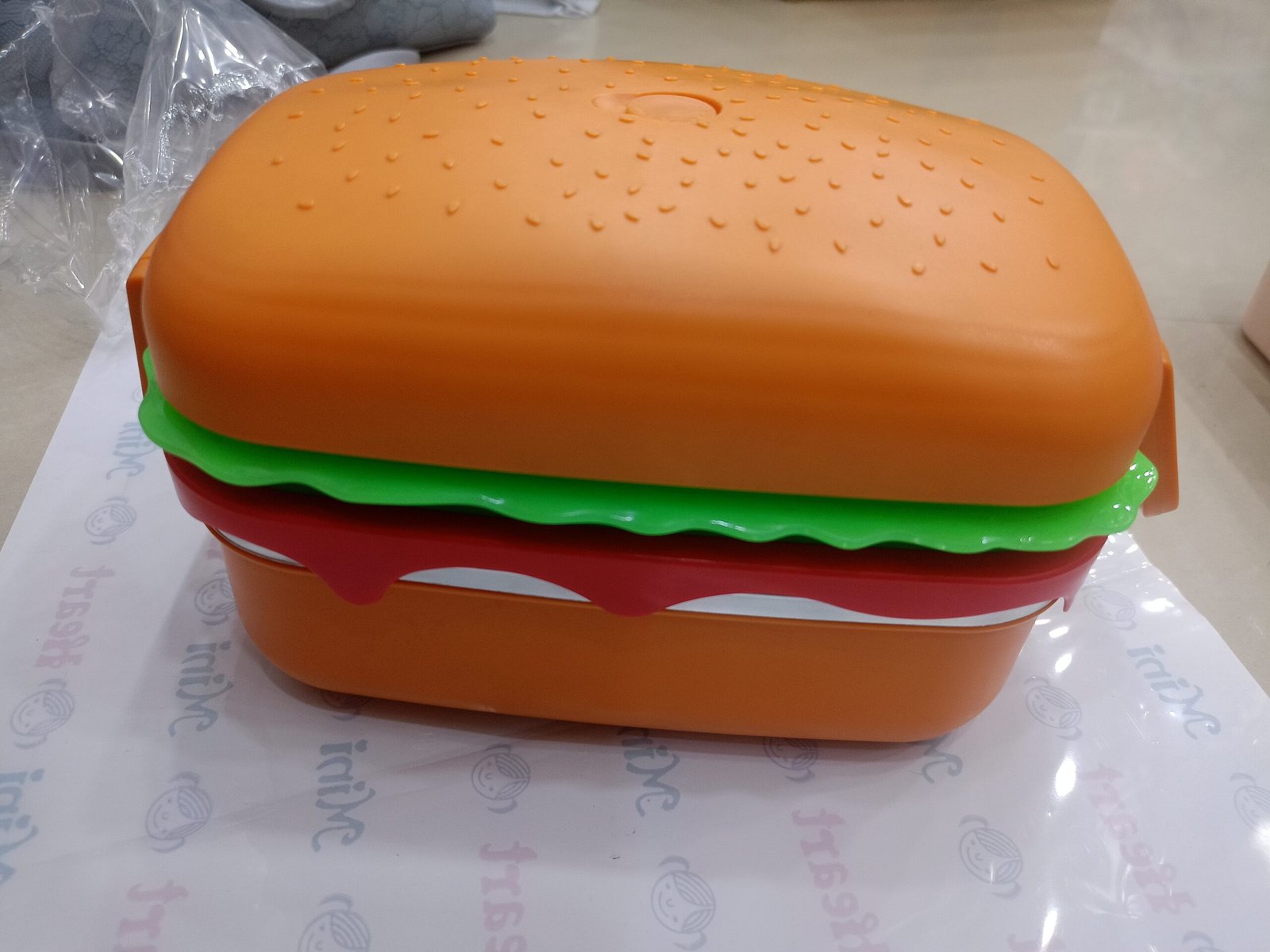 Fancy burger type lunch box for stainless steel