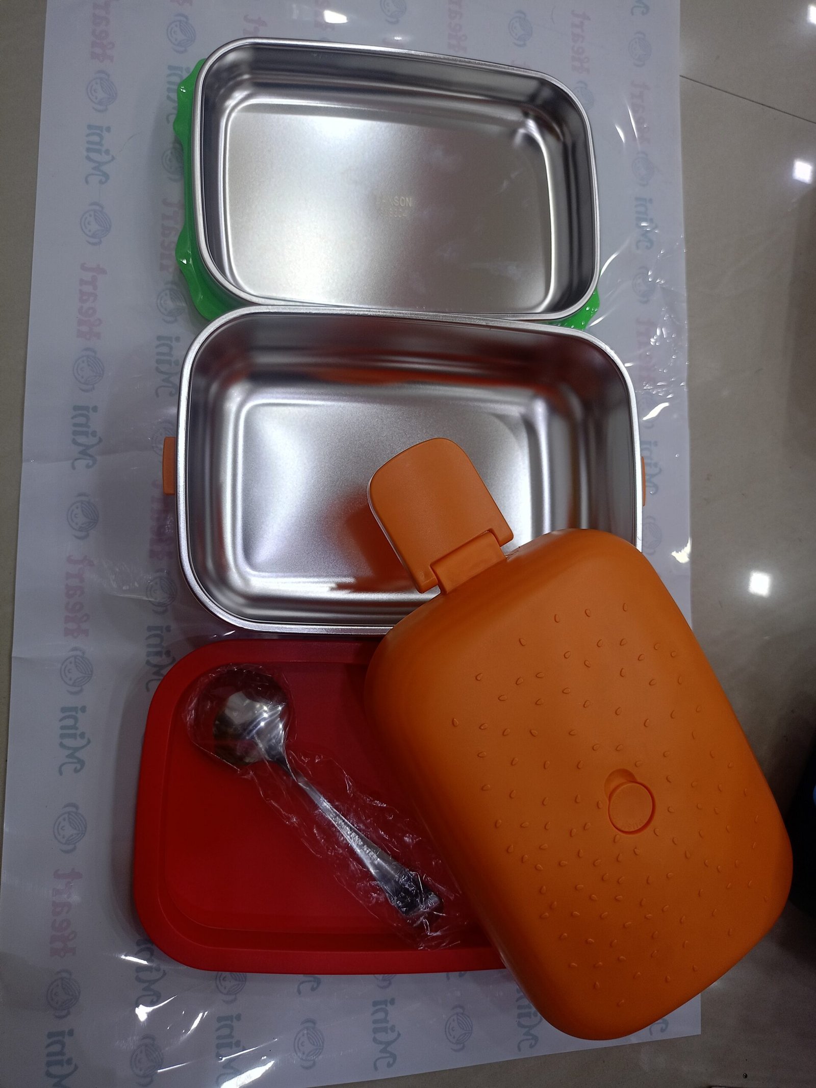 Fancy burger type lunch box for stainless steel - Image 2